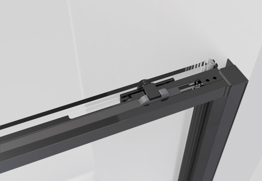 Paroi de douche GME Twenty noir Detalle 4