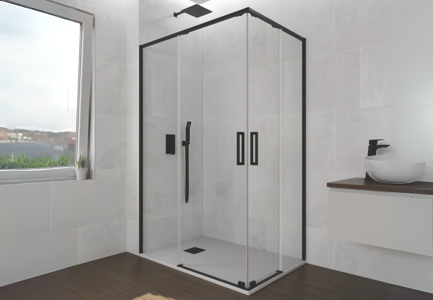 Paroi de douche GME Twenty noir Principal 0