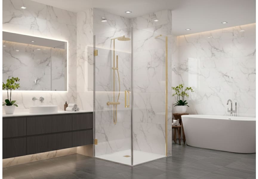 Paroi de douche angulaire Adhara (400A) Principal 4