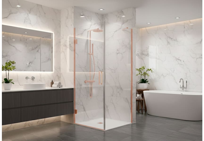 Paroi de douche angulaire Adhara (400A) Principal 3