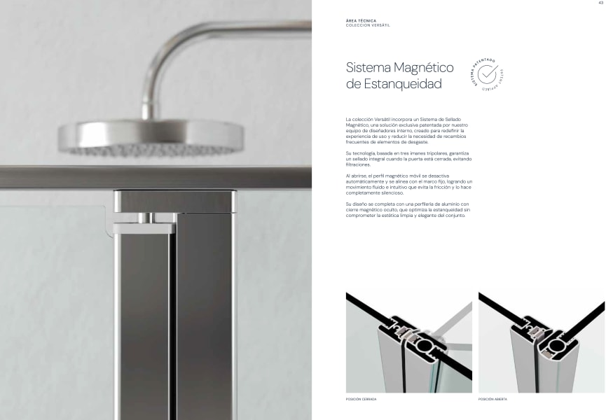 Paroi de douche Profiltek Versatil VR Plus 208 Detalle 3