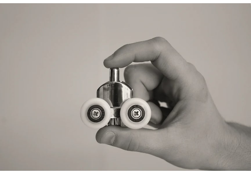 Paroi de douche Emma profil noir Detalle 3