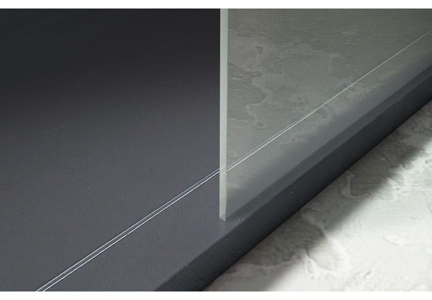 Paroi de douche fixe noire Minimal Detalle 2