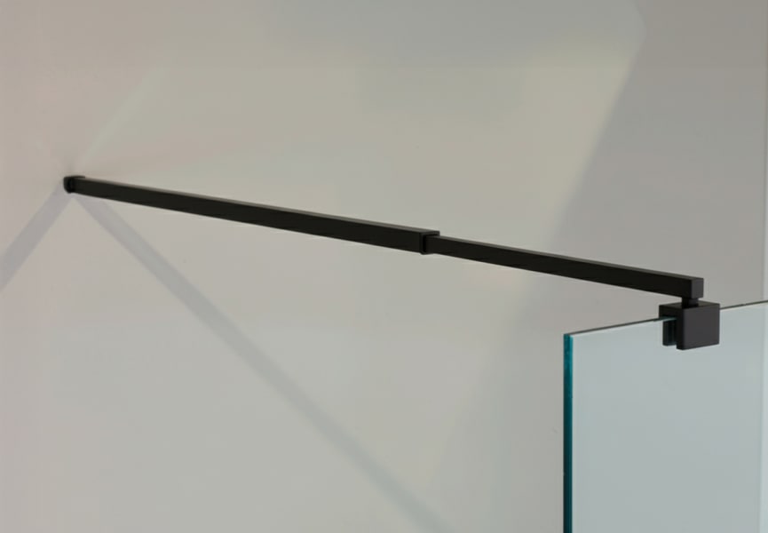 Paroi de douche fixe noire Minimal Detalle 3