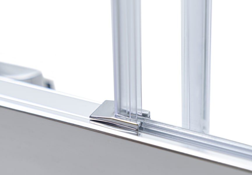 Paroi de douche angulaire Emma couleur noire Detalle 8