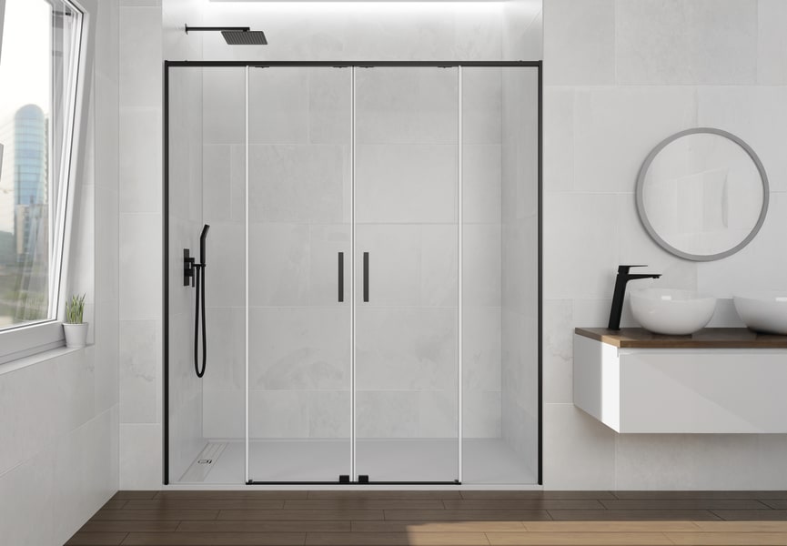 Paroi de douche GME Twenty noir Spazio Principal 0
