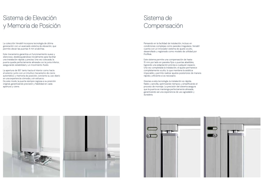 Paroi de douche Profiltek Versatil VR Lite 220 Detalle 4