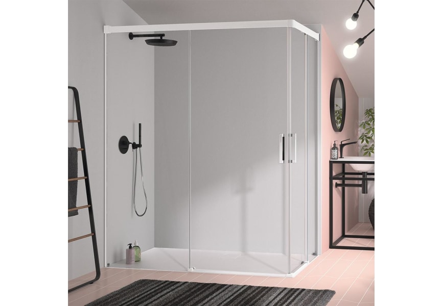 Paroi de douche angulaire Kassandra Glase (GS607+GS607) Principal 8