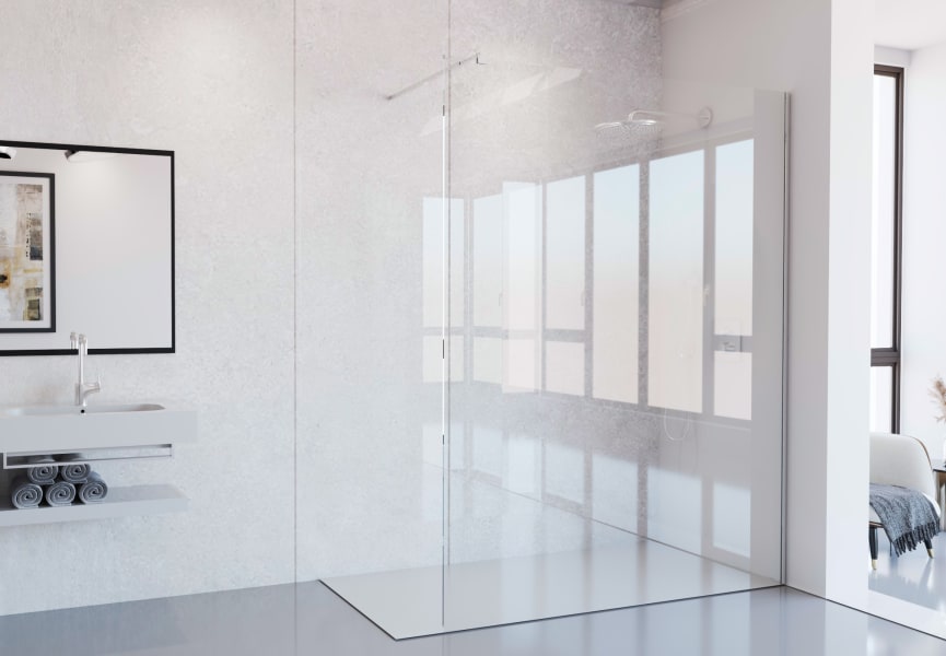 Paroi de douche en acier inoxydable Dione Principal 0