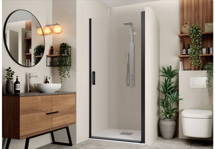 Paroi de douche Vega (P00) profilé noir mat Principal 0