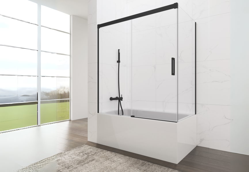 Pare-baignoire GME Basic profilé noir Principal 0