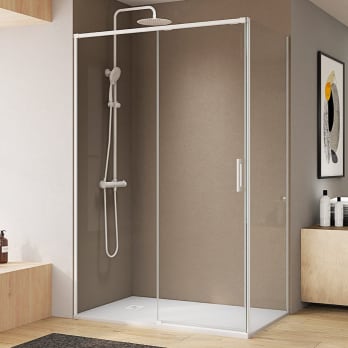 Paroi de douche angulaire coulissante Bruntec Aria