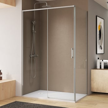 Paroi de douche angulaire coulissante Bruntec Aria