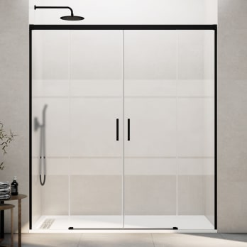 Paroi de douche GME Basic Spazio mat noir