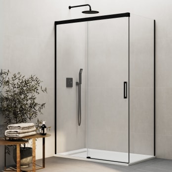 Paroi de douche noire GME Basic
