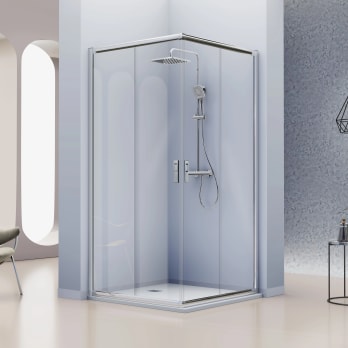 Paroi de douche angulaire -Kassandra- Siena (IE607 + IE607)