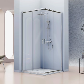 Paroi de douche angulaire -Kassandra- Siena (IE607 + IE607)