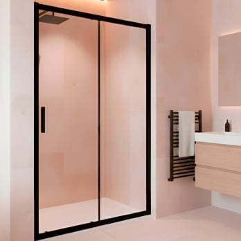 Paroi de douche Emma noir mat