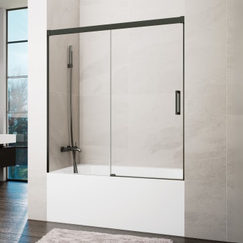 Pare-baignoire GME Basic noir mat