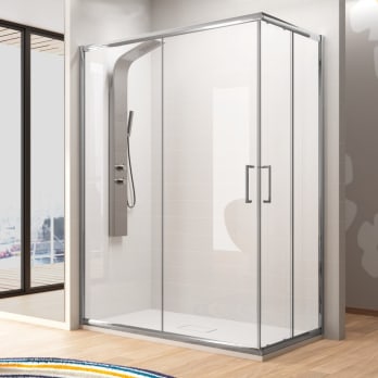 Paroi de douche angulaire -Kassandra- Bella (BL607+BL607)