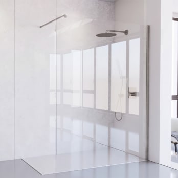 Paroi de douche en acier inoxydable Dione