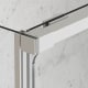 Paroi de douche angulaire coulissante sur mesure Bruntec Aria 12