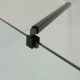Paroi de douche fixe noire Minimal Detalle 4