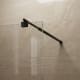 Paroi de douche fixe noire Minimal Detalle 3