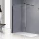 Paroi de douche fixe noire Minimal Principal 0