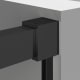 Paroi de douche Galaxy (100) profilé noir Detalle 1