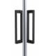 Paroi de douche angulaire Emma couleur noire Detalle 3