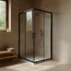 Paroi de douche angulaire Emma couleur noire Principal 0