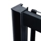 Paroi de douche angulaire Emma couleur noire Detalle 1