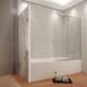 Paroi de baignoire coulissante et pivotante Bruntec Ares 1