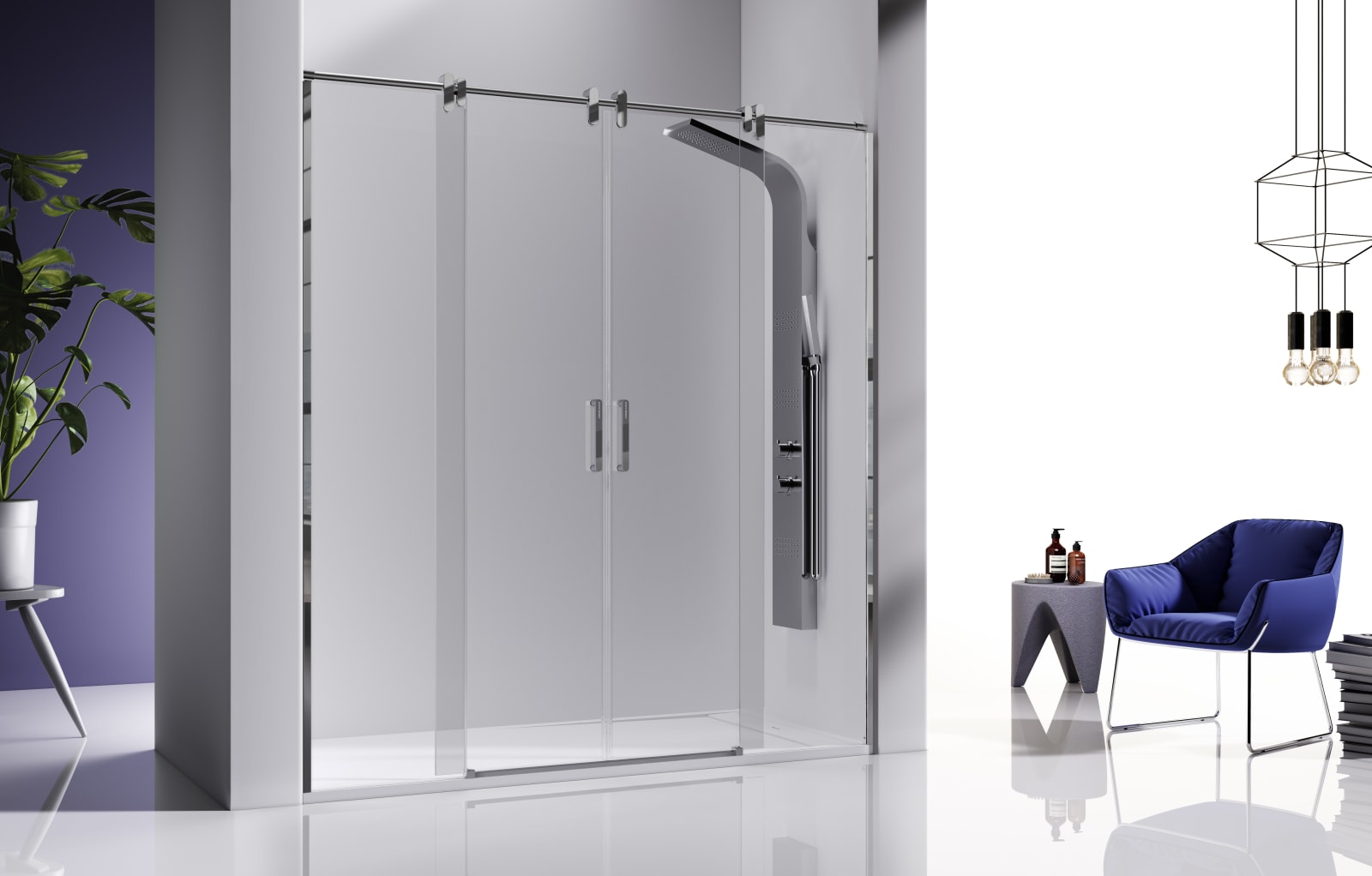 Paroi de douche Slim Kassandra (LM100) Principal 0