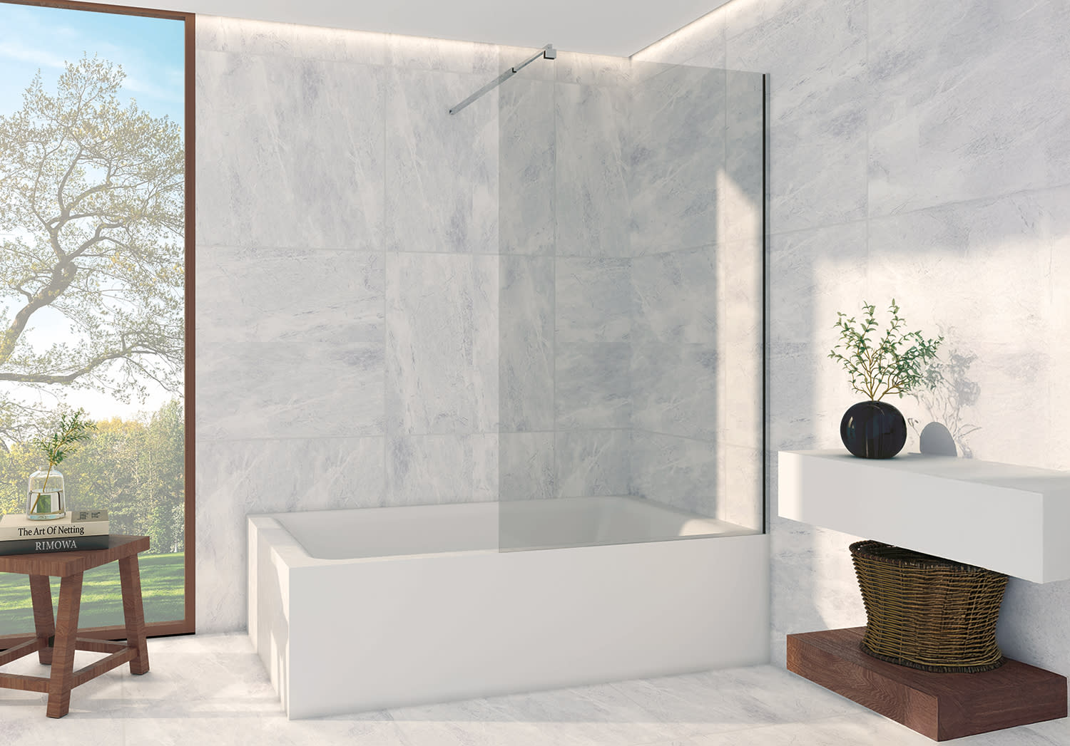 Pare-baignoire sur mesure Talitha (500) Principal 0