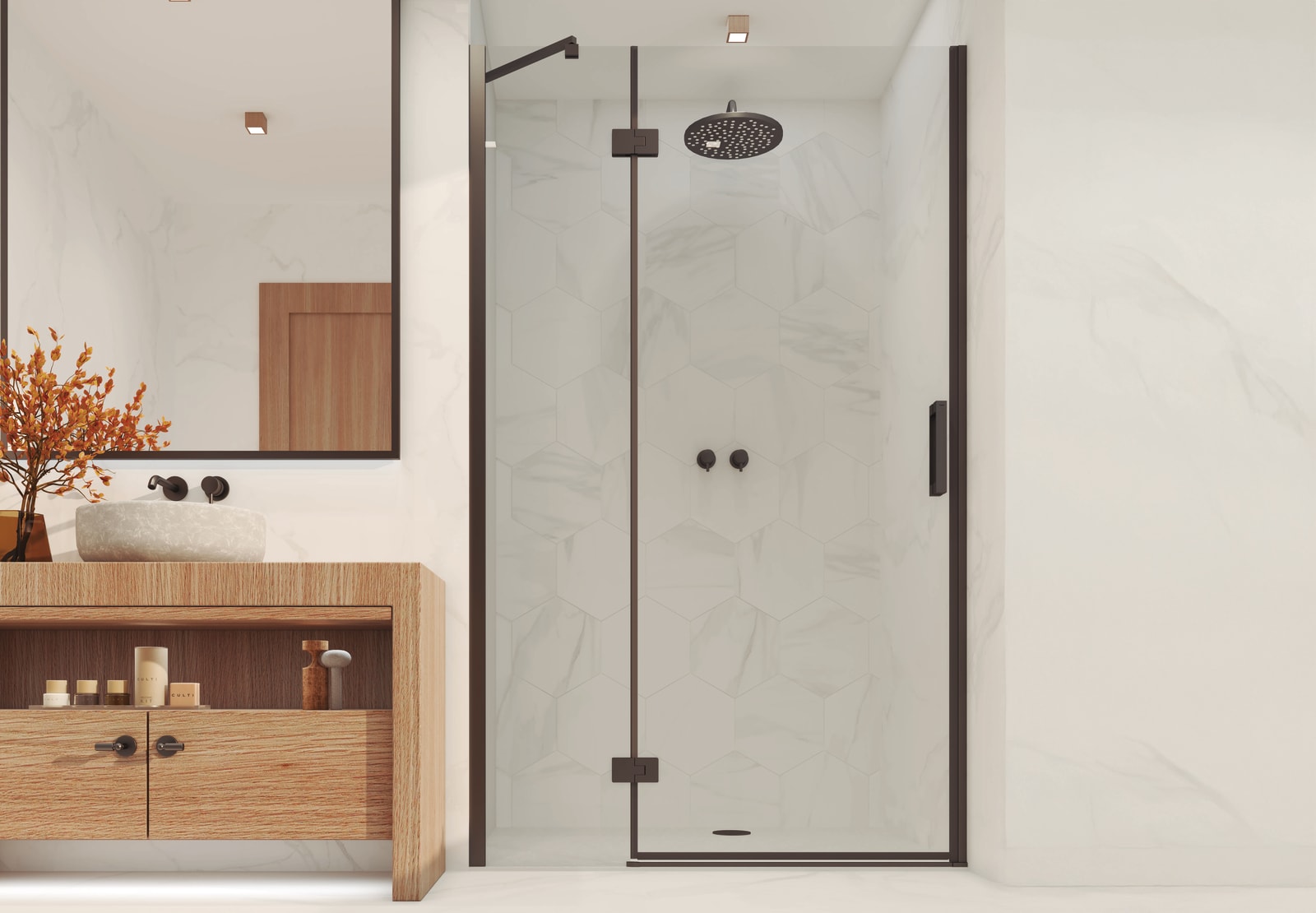 Paroi de douche Bruntec Natura (100B) Principal 0