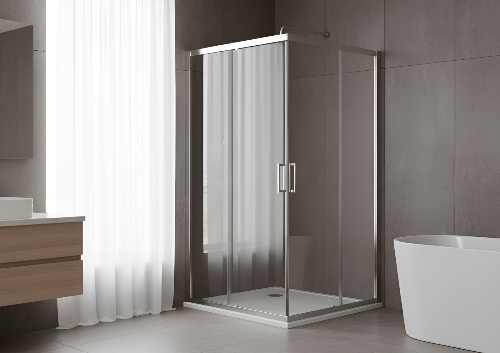 Paroi de douche angulaire Emma Principal 0