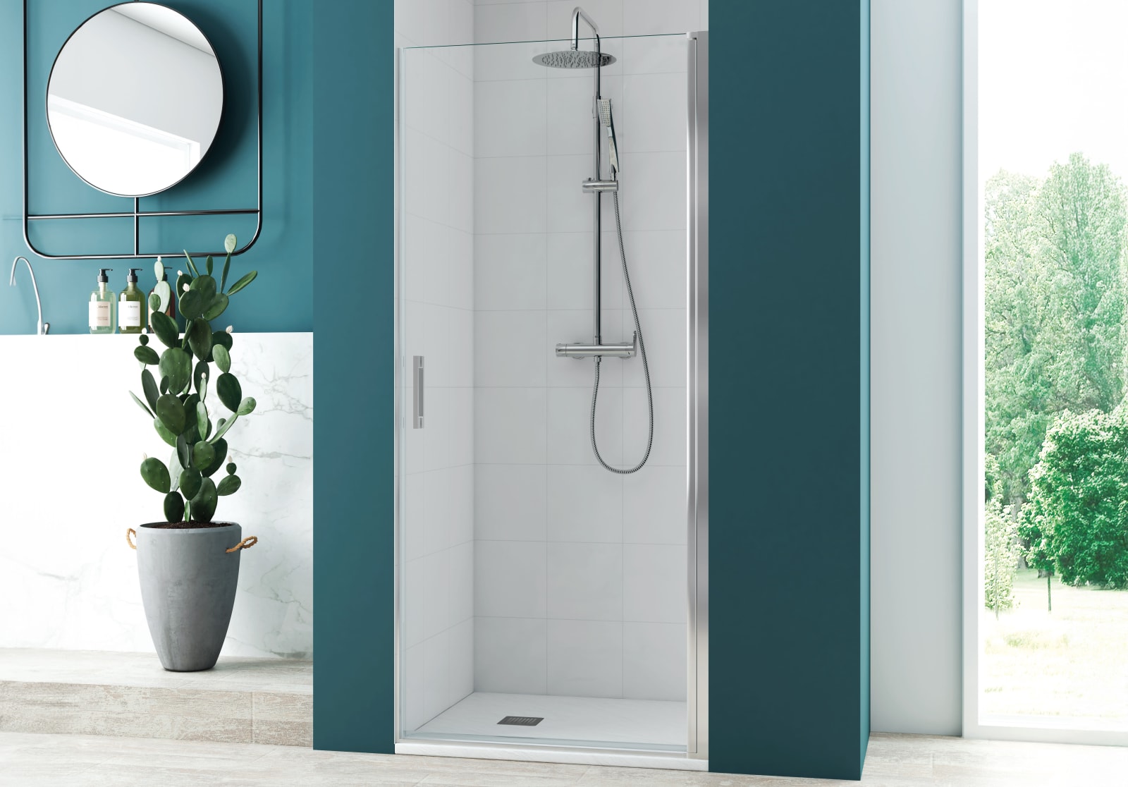Paroi de douche pivotante Paroi de douche Kemi Principal 0