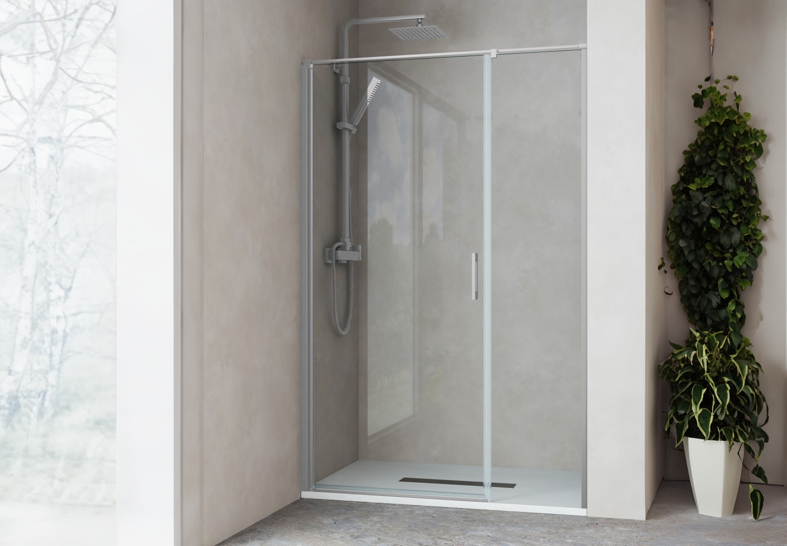 Paroi de douche pivotante Paroi de douche Kemi Principal 0