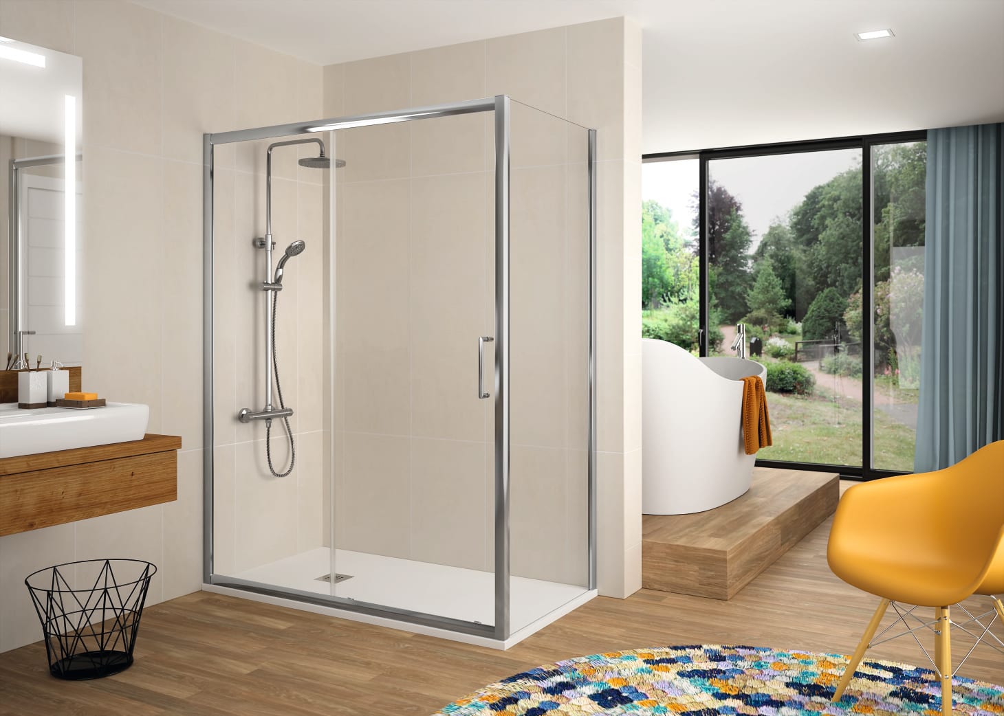 Paroi de douche Kassandra Bella (BL607+BL602+BL103) Principal 0