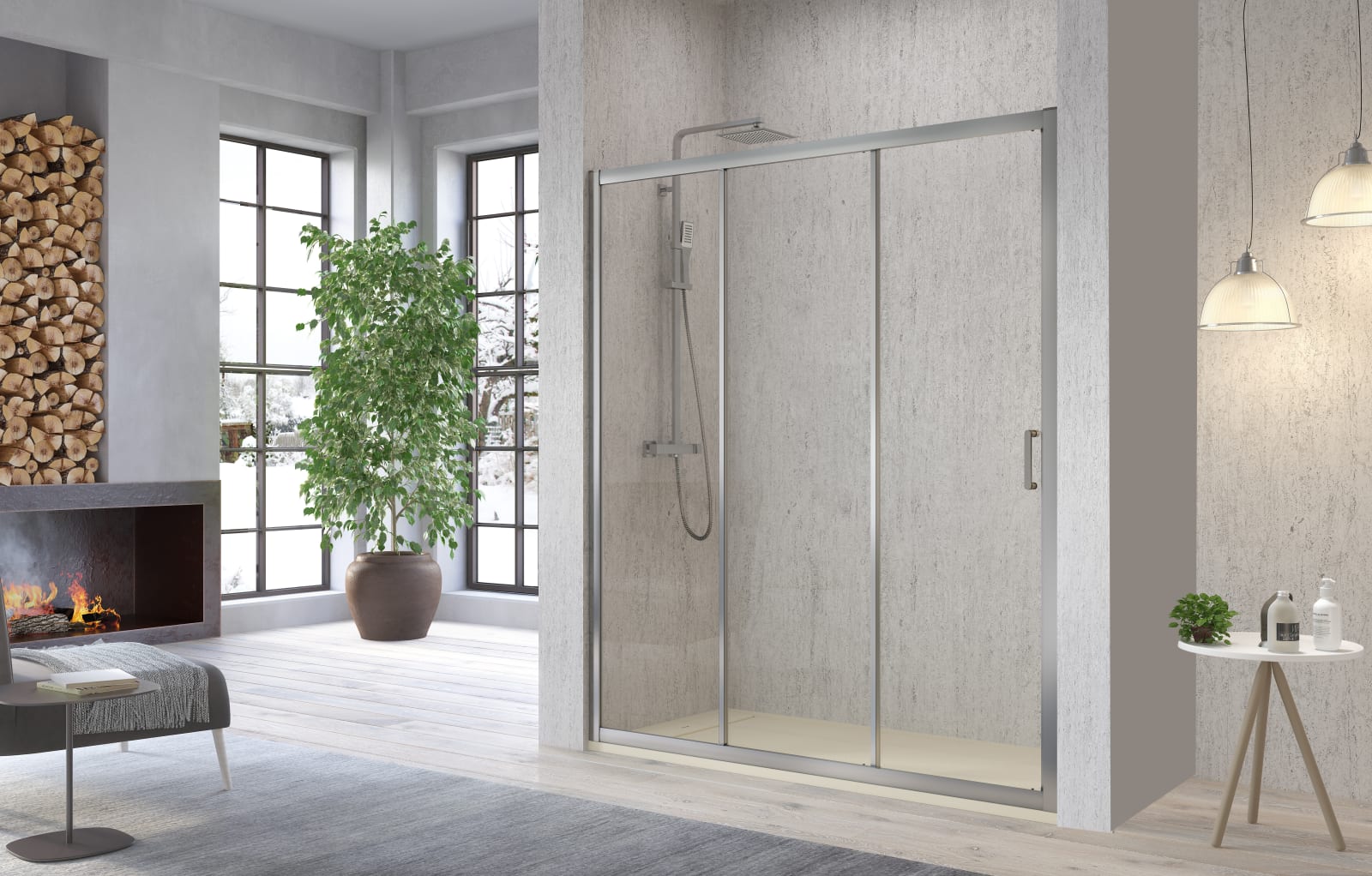 Paroi de douche Kassandra frontale - Diana (DI101) Principal 0