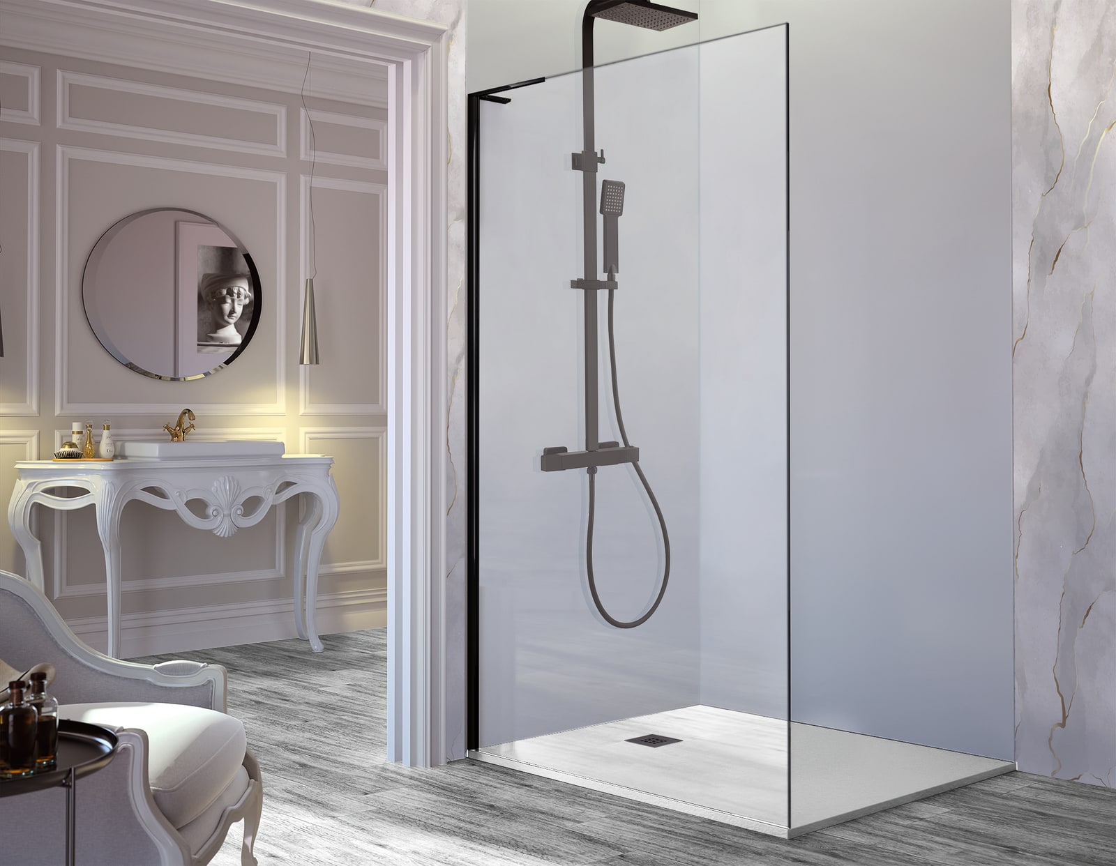 Paroi de douche fixe -Kassandra- Fresh (FR703) Principal 0