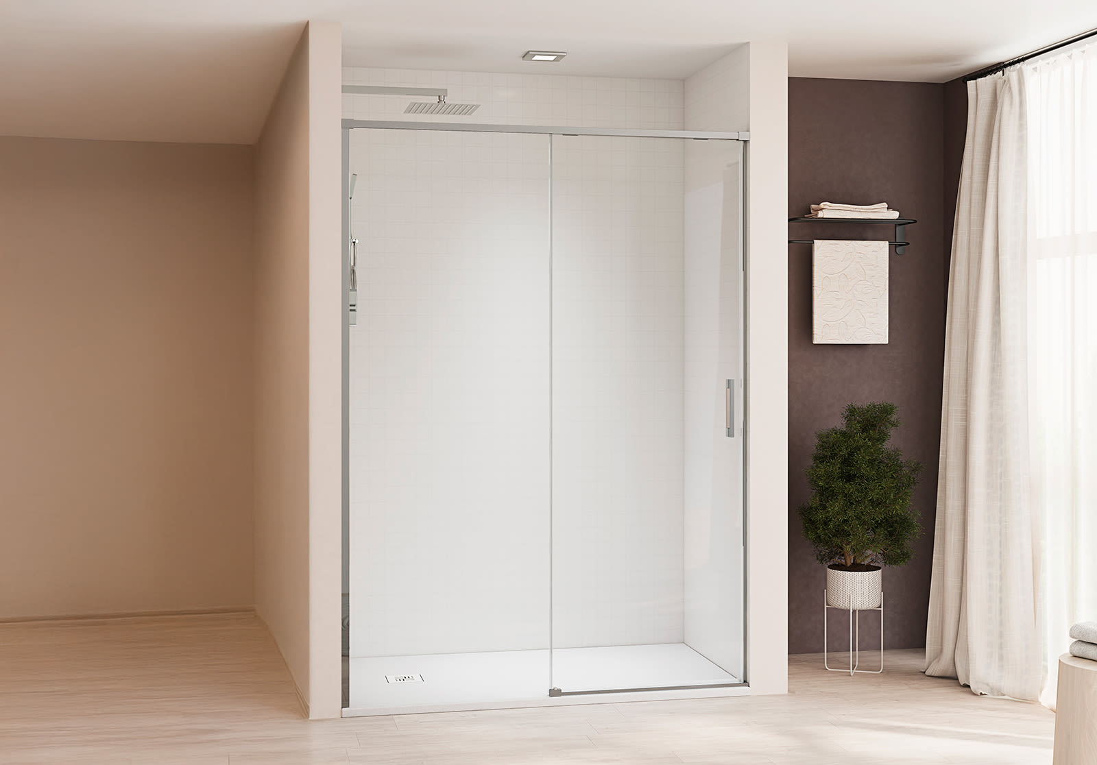 Paroi de douche coulissante sur mesure Bruntec Aria Principal 0