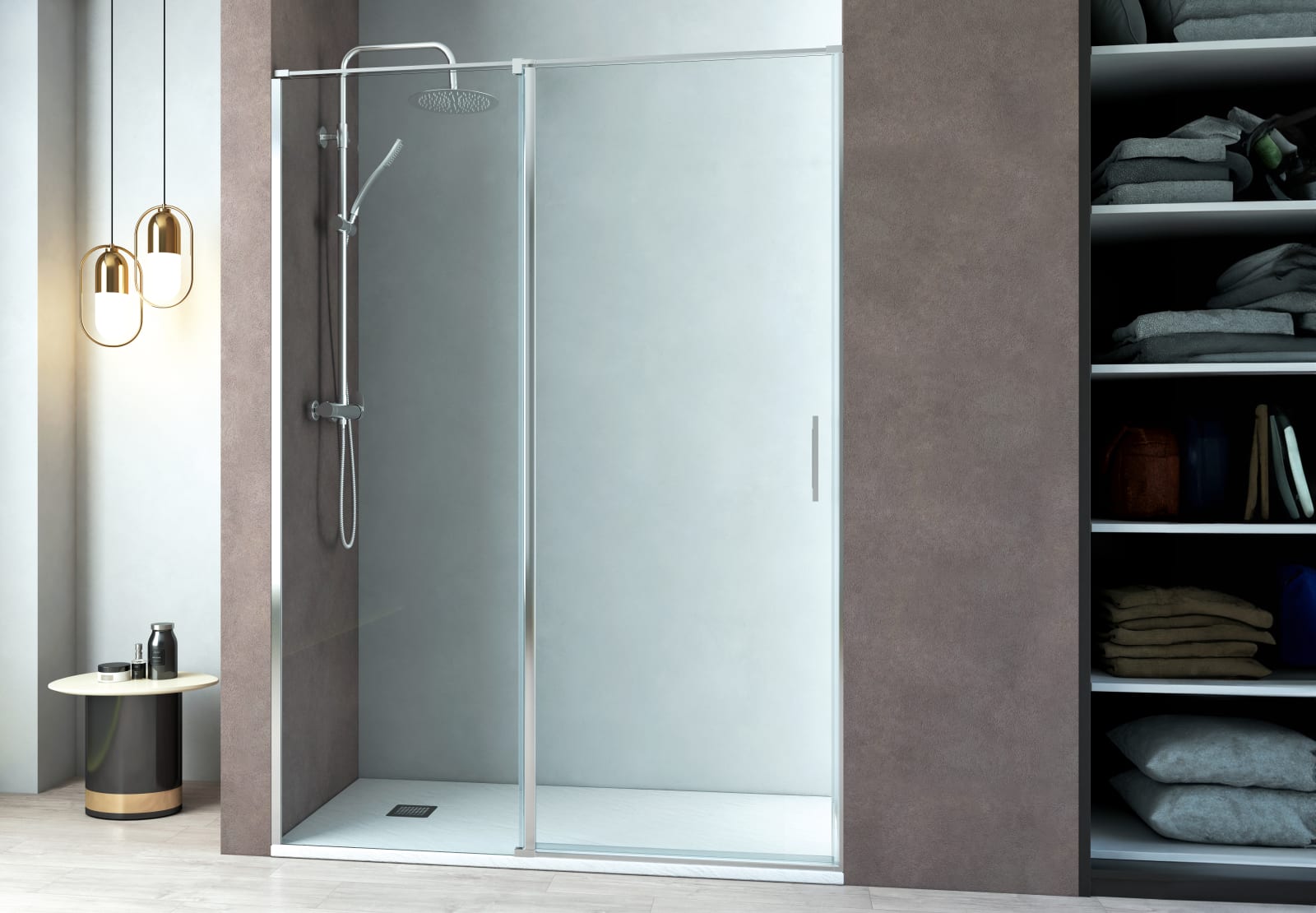 Paroi de douche pivotante Paroi de douche Kemi Principal 0