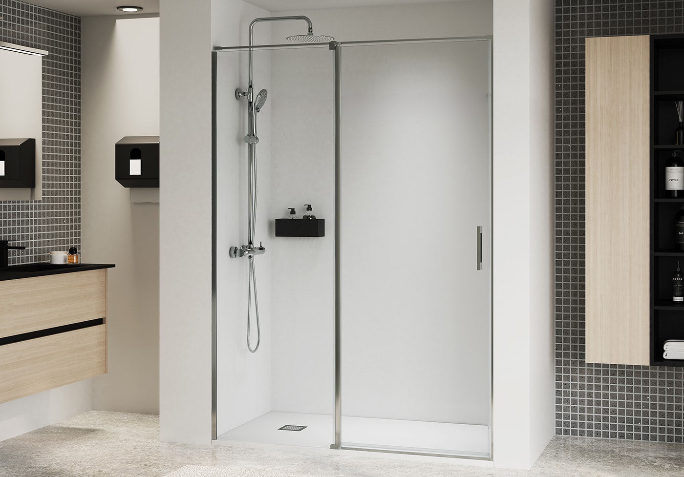 Paroi de douche pivotante Paroi de douche Kemi Principal 0