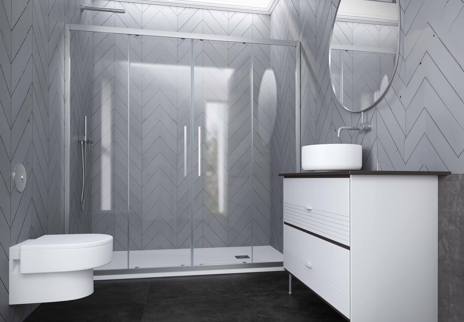 Paroi de douche Profiltek Elma (EL-225) Principal 0