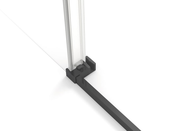 Paroi de douche GME Twenty noir Detalle 2