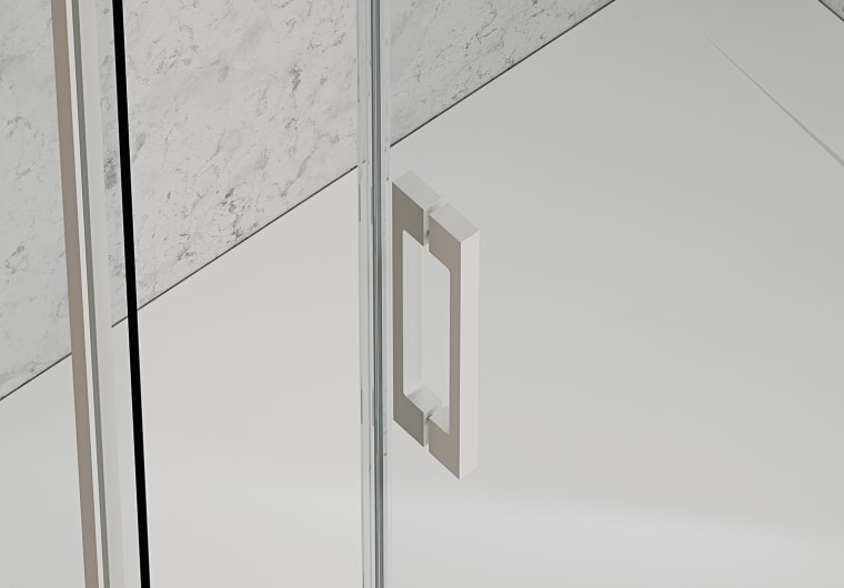 Paroi de douche angulaire coulissante Bruntec Aria Detalle 12