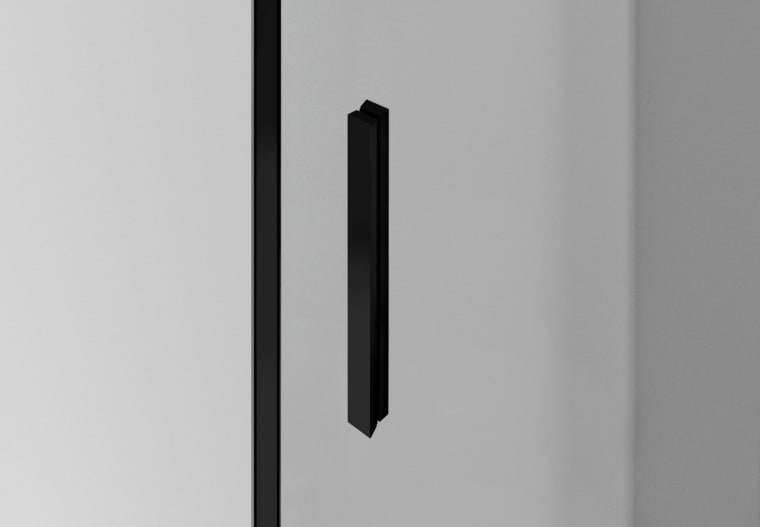 Paroi de douche noire GME Basic Detalle 1